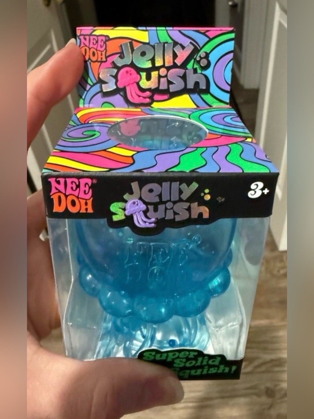 Needoh Jelly Squish Blue Jelly Squish Kids Toy AUTHENTIC